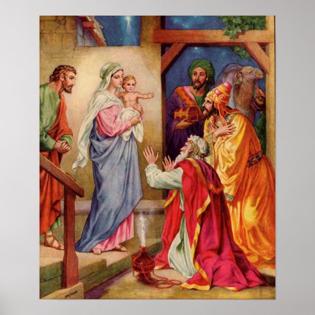 Póster La visita de los sabios (Frente)