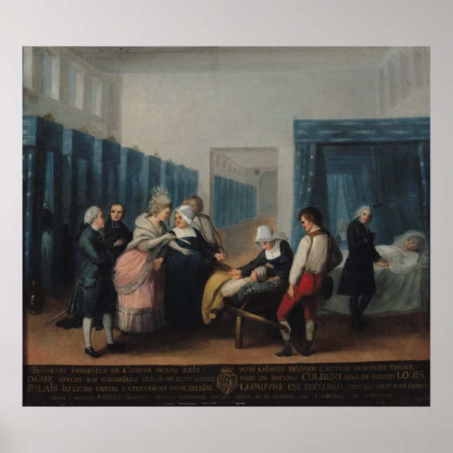 Póster La visita de Monsieur y Madame Necker (Frente)