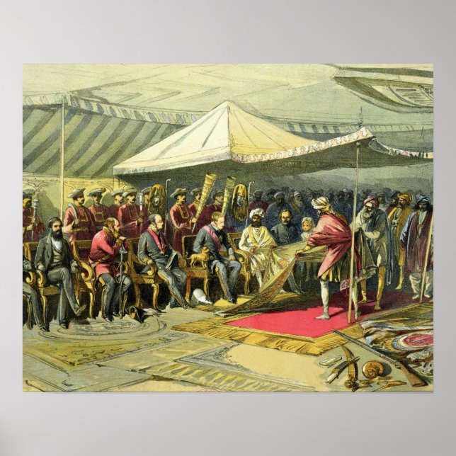 Póster La visita de regreso del virrey al Maharajah o (Frente)