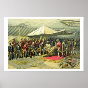 Póster La visita de vuelta del virrey al Maharajá o