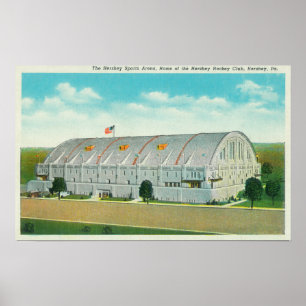 Póster La vista exterior del Hershey se divierte área