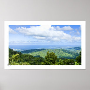 Póster La vista panorámica del Yunque
