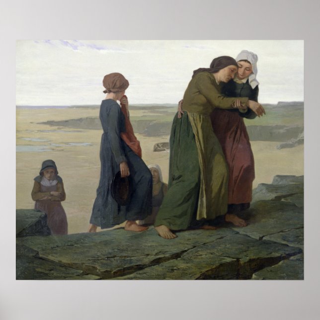 Póster La viuda o la familia del pescador (Frente)