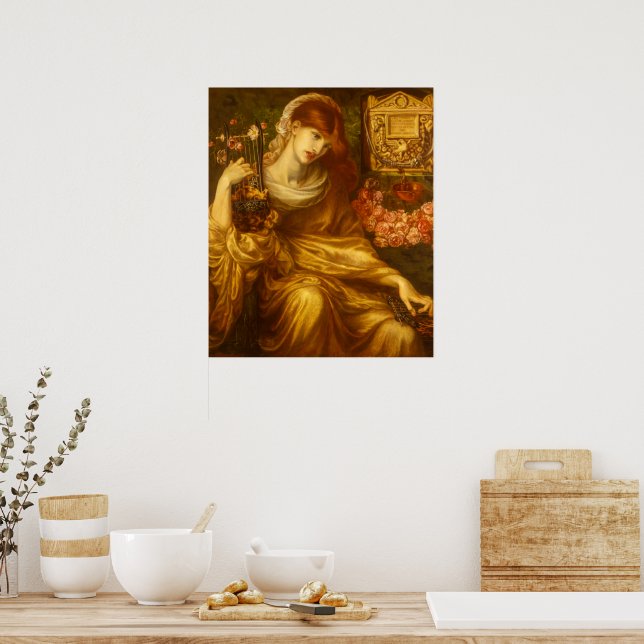 Póster La viuda romana de Dante Gabriel Rossetti (Cocina)