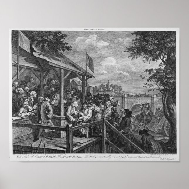 Póster La votación de 1758 (Frente)