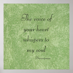Póster La Voz De Tus Susurros Del Corazón