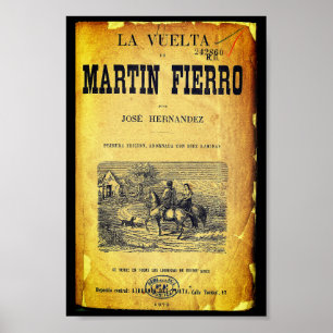 Póster La Vuelta de Martín Fierro (Portada, 1879, primera
