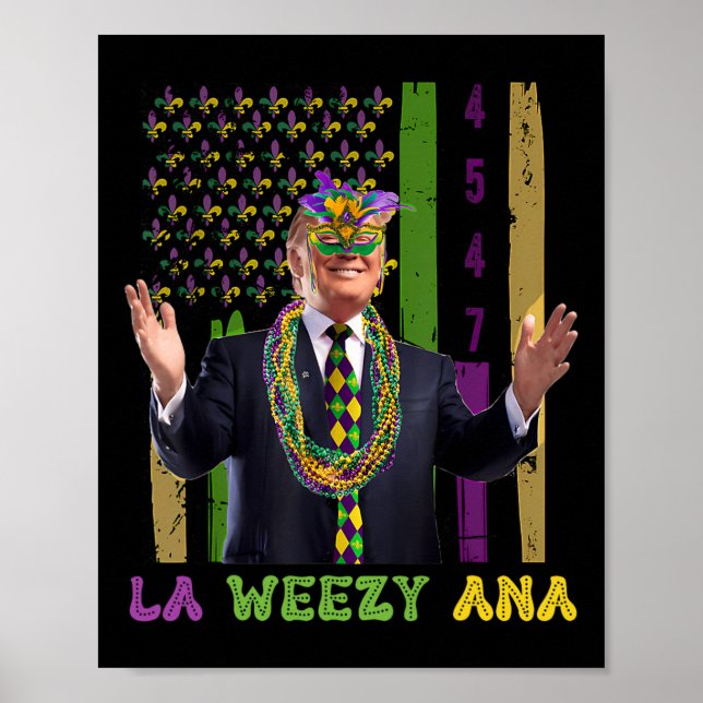 Póster La Weezy Ana Funny Mardi Gras 2025 (Frente)