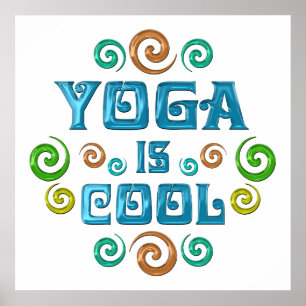 Póster La yoga es fresca