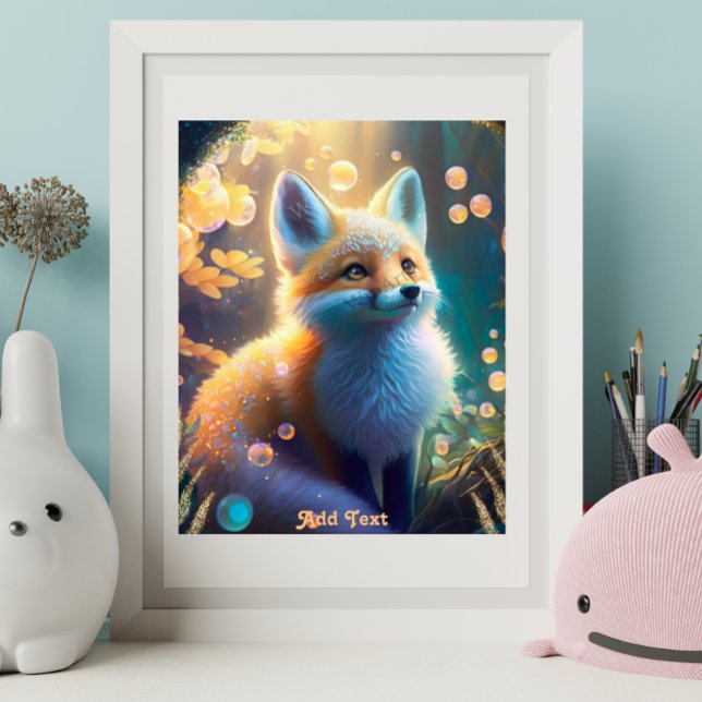 Póster La zorra mística pura en un bosque encantado perso (Subido por el creador)