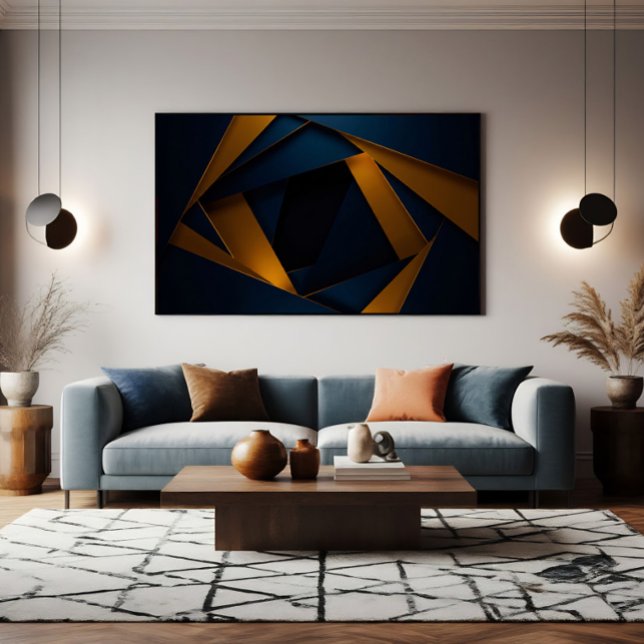 Póster Laberinto Azul Dorado (Subido por el creador)