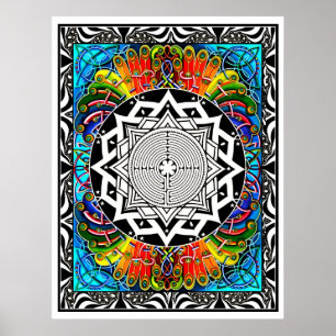 Póster Laberinto la trayectoria de menos resistencia