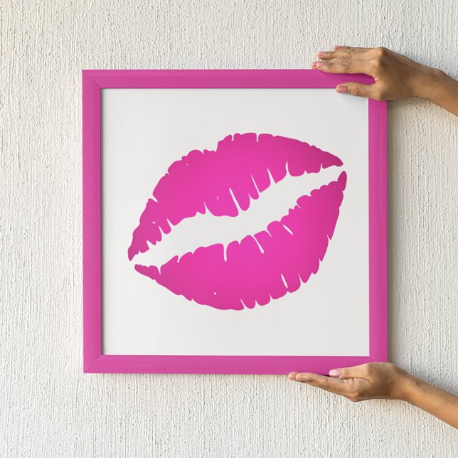 Póster Labial de Efecto Ombre Rosa Caliente Beso (Subido por el creador)