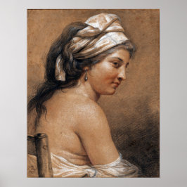 Póster Labille-Guiard - Estudio De Una Mujer Sentada Vist