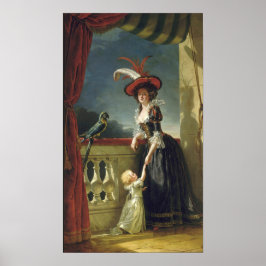 Póster Labille-Guiard - Louise-Elisabeth Con Su Hijo