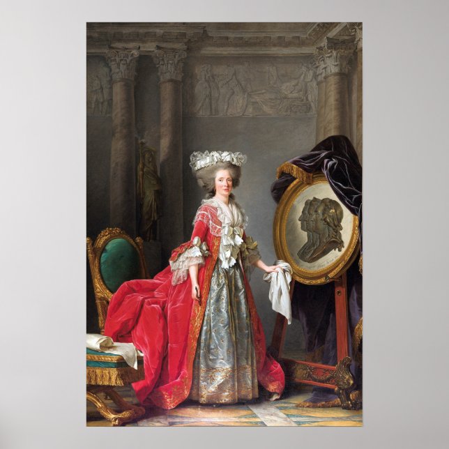 Póster Labille-Guiard - Retrato de Madame Adélaïde (Frente)