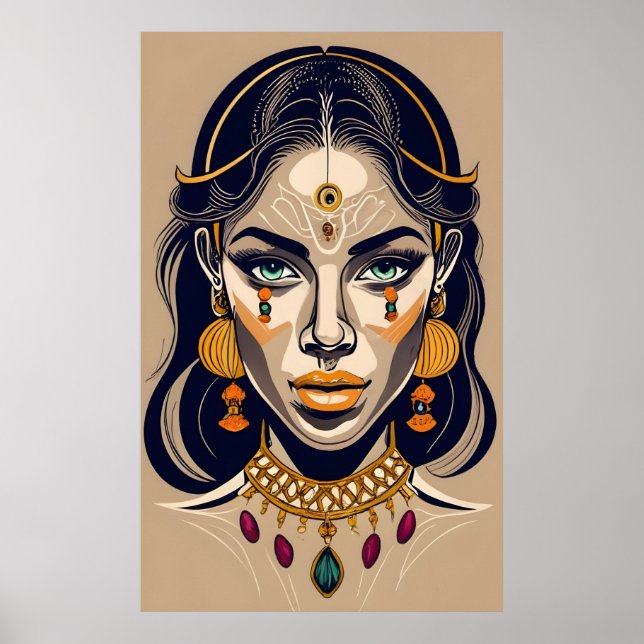 Póster labios amarillos (Frente)