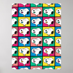 Póster Labios de Snoopy Pop Art   Patrón Mod para ti