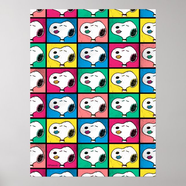 Póster Labios de Snoopy Pop Art | Patrón Mod para ti (Frente)