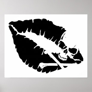 Póster labios del veneno
