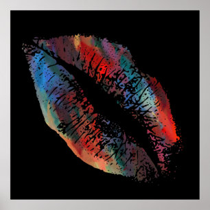 Póster Labios Elegantes #2