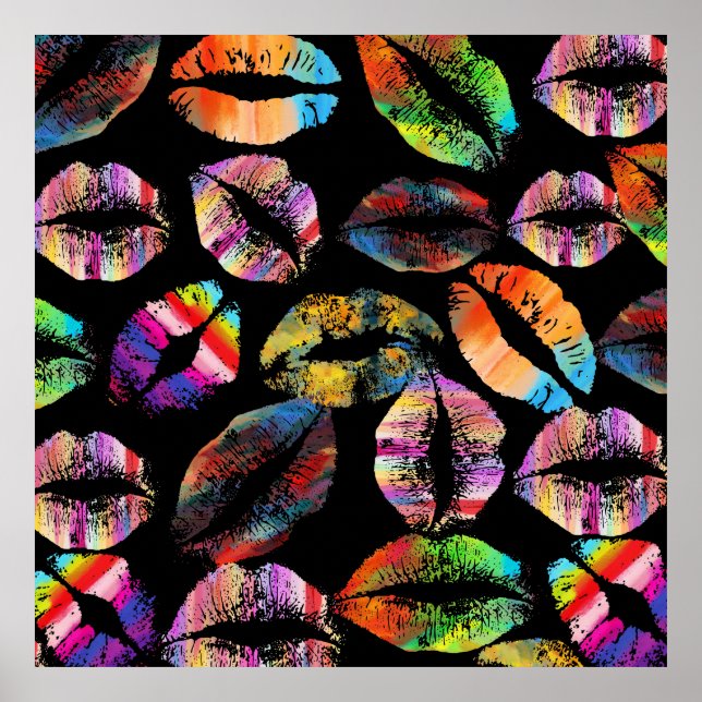 Póster Labios estilizados #7 (Frente)