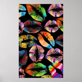 Póster Labios estilizados #8