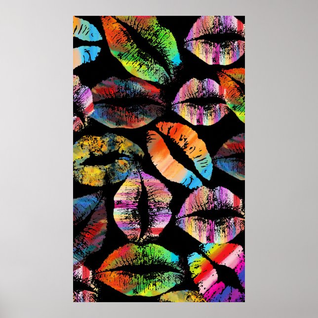 Póster Labios estilizados #8 (Frente)