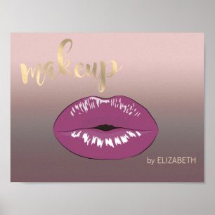 Póster Labios Modernos y Geniales, Artista del Maquillaje
