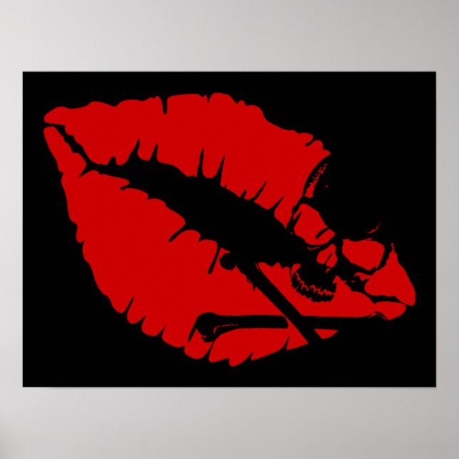 Póster labios venenosos (Frente)