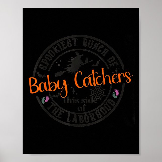 Póster Labor And Delivery Nurse Halloween Witch Hostal Pa (Frente)