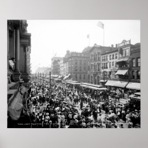 Póster Labor Day Crowd, Buffalo: 1900