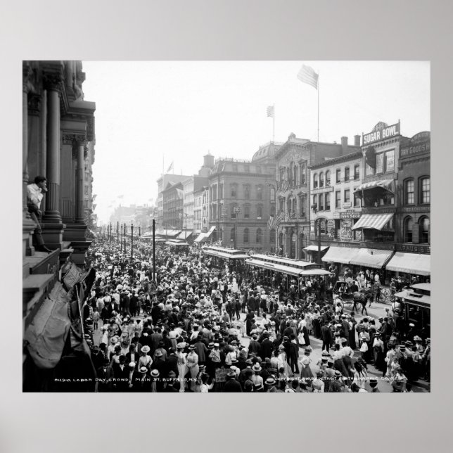 Póster Labor Day Crowd, Buffalo: 1900 (Frente)