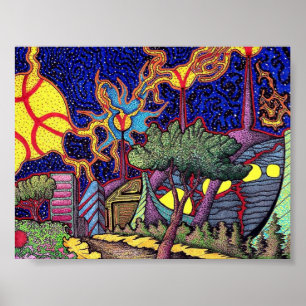 Póster Laboratorio abstracto