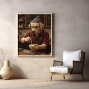 Póster Laboratorio Brewmaster En Red Flannel