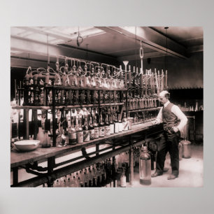 PÓSTER LABORATORIO DE PRUEBAS DE WHISKEY 1914
