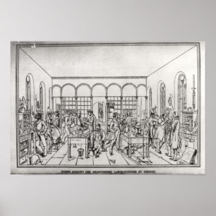 Póster Laboratorio de Química del Barón Justus von Liebig