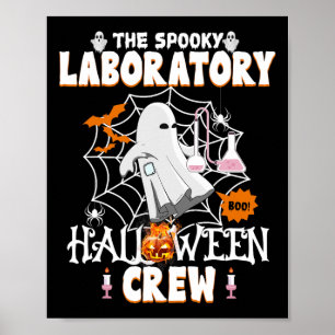 Póster Laboratorio Halloween Crew Spooky Medical Lab Scie