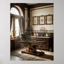 Póster Laboratorio Médico Victoriano Steampunk