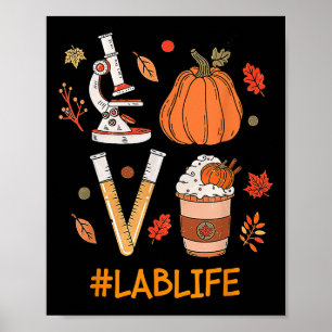 Póster Laboratorio Técnico Científico Fall Pumpkin Spice