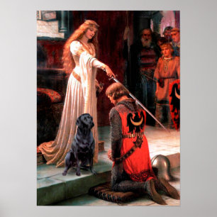 Póster Labrador 4 (negro) - El Acollado