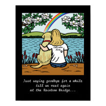 Labrador amarillo Angel y mamá Blonde L Poster