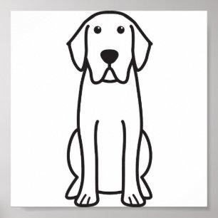 Póster Labrador Personalizado perro Poster