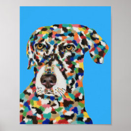 Póster Labrador Retriever de chocolate