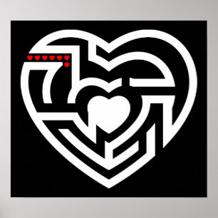 Póster labrynth de amor