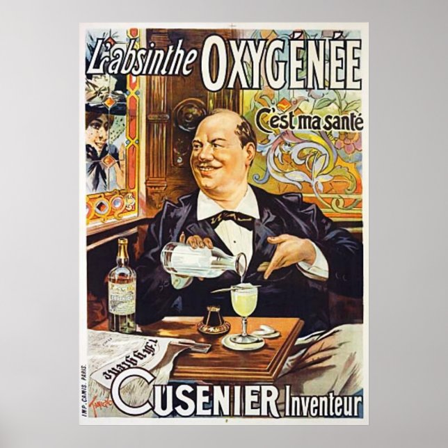 Póster L'Absinthe Cusenier Poster (Frente)