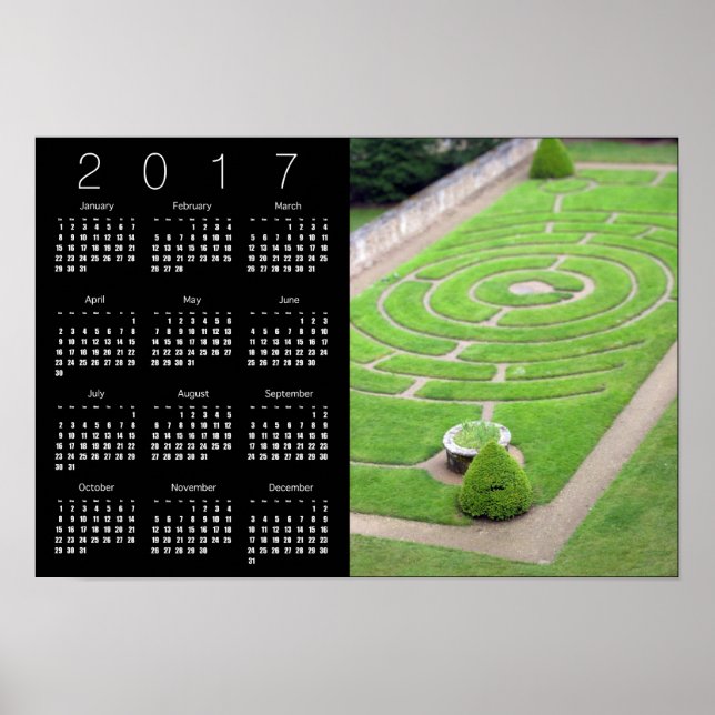 Póster Labyrinth Calendar Poster 2017 (Frente)