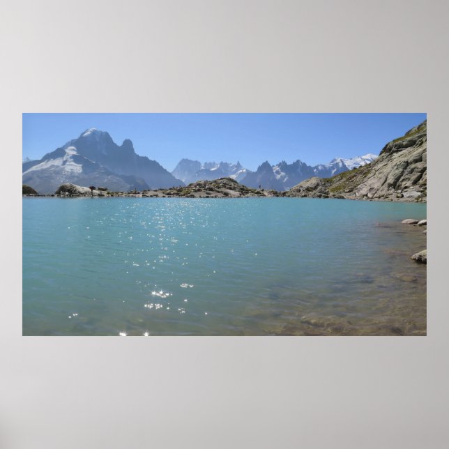 Póster Lac Blanc Alpes franceses Chamonix Poster (Frente)