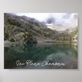 Póster Lac Blanc, poster Chamonix