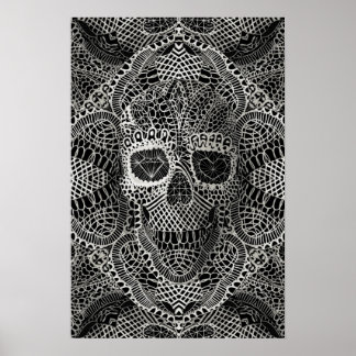 Póster Lace Skull